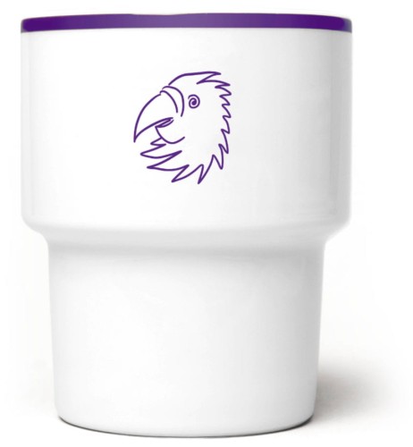 Kubek bez ucha Papuga